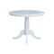 International Concepts Round 36 in Round Top Pedestal Table, 28.9 inH, White, 36 W, 36 L, 29.1 in H, Wood, White K08-36RT - alternate 5